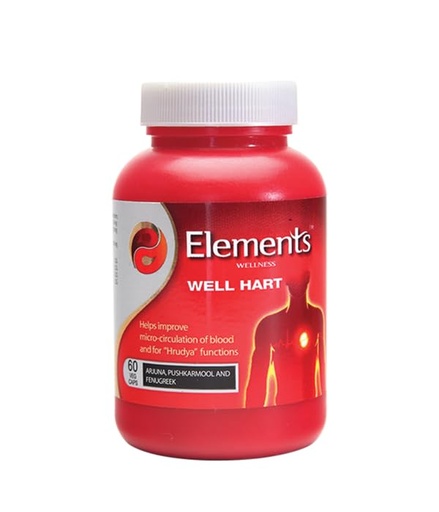 [BRSREHAHOEGQI2TZ] Well Hart Capsules – Ayurvedic Heart Health Support with Arjuna, Cholesterol & Lipid Management, 60 Veg Caps