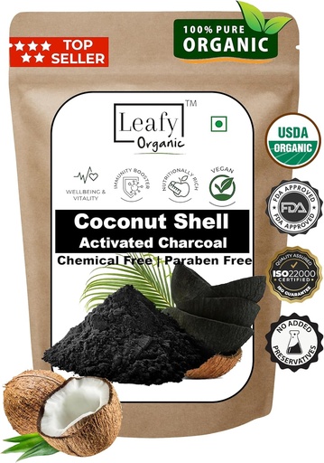 [BRSROHYEPMORMDT7] Coconut Activated Charcoal Powder - 1 lb / 16 Oz - Whitens Teeth, Rejuvenates Skin and Hair, Supports Better Digestion