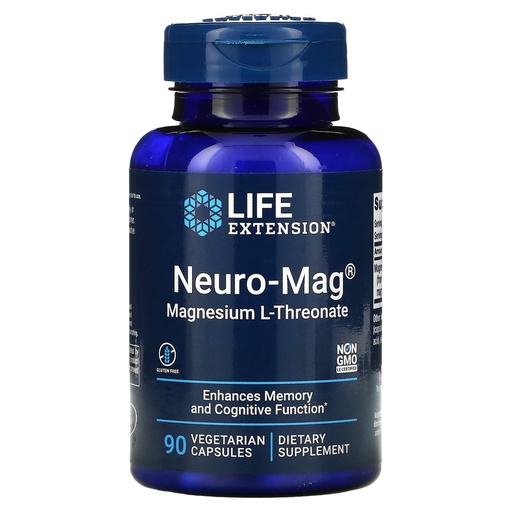 [BRSWIFYKCZYR2HT2] Life Extension, Neuro-Mag, Magnesium L-Threonate, 90 Veggie Caps