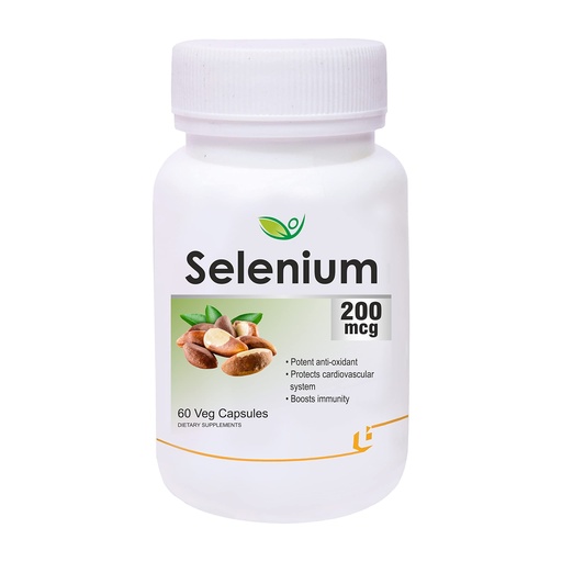 [BRSRMAA2OV7GGFDL] Biotrex Nutraceuticals Selenium 200 (mcg) for Immune System, Thyroid, Prostate and Heart Health | 60 Vegetarian Capsules