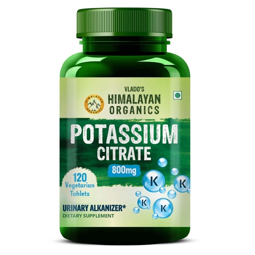 [BRSW2ED5OVYQKEI3] Vlado's Himalayan Organics Potassium Citrate 800mg Supplement | Promotes Nerve, Muscle, Joint & Bone Health | Supports Kidney Function & PH Balance | Boosts Electrolyte Levels for Hydration & Overall Wellness