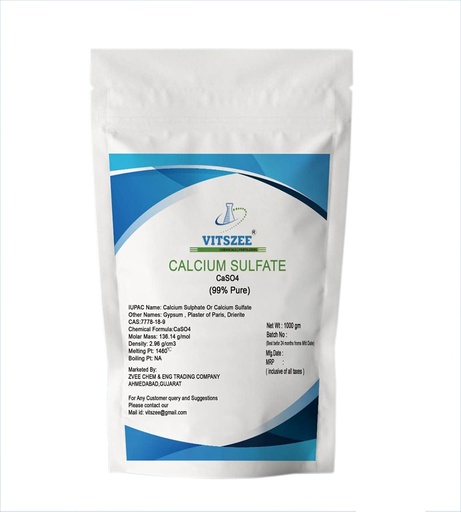 [BRSW2ZINOQPGEA36] VITSZEE Calcium Sulphate Powder | Calcium Sulfate Powder | CaSo4 | (1 KG)