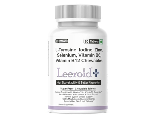 [BRSRGZTQDEBQO3L3] Plus by LeeWell Thyroid Support Supplement, 60 Chewable Tablets