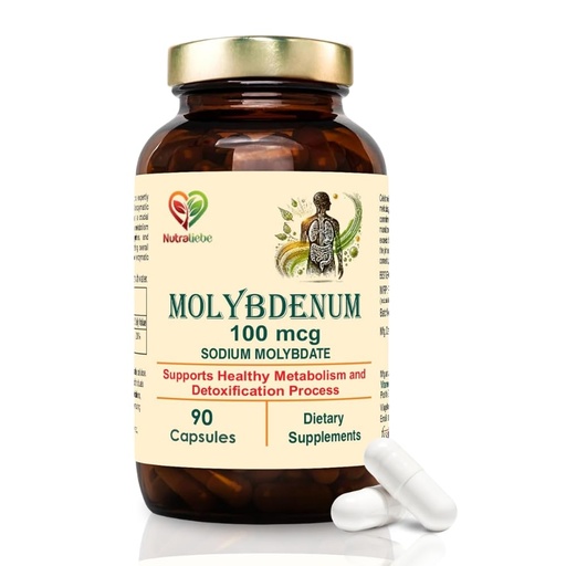 [BRSRA2YTAUIAAHI4] Molybdenum - Sodium Molybdate 100mcg, Supports Enzyme Function and Detoxification, 90 Capsules