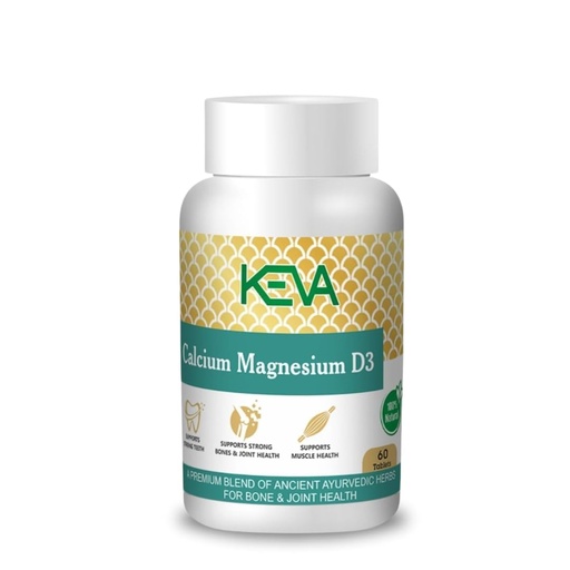 [BRSROBQ7BYGQYYLO] Keva Calcium Magnesium D3 Tablets | all your daily nutrition requirements for the body (60 Tablets)