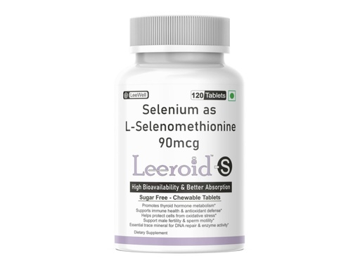 [BRSRGYD7BUCQM336] S by LeeWell Chewable Selenium L-Selenomethionine | 120 Tablets