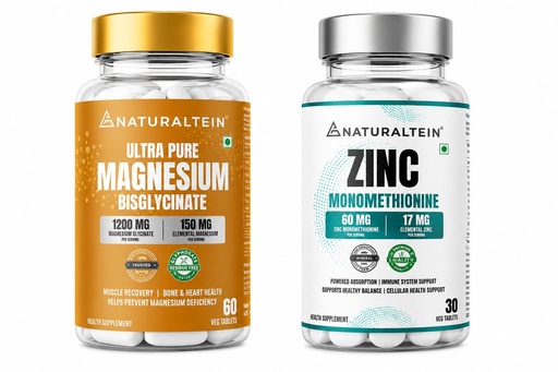 [BRSRYFIROYPR43AY] Naturaltein Magnesium & Zinc Duo | Daily Mineral Support for Wellness