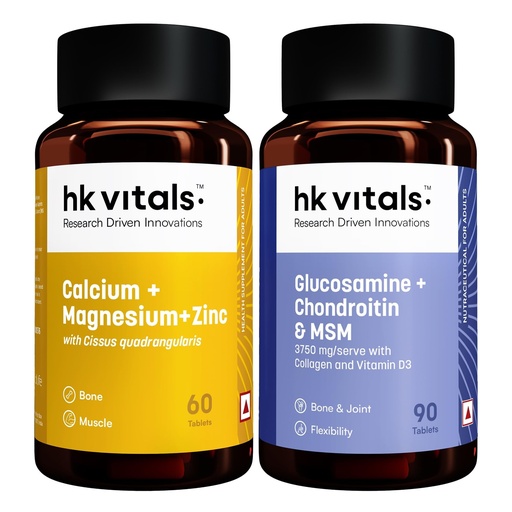 [BRSRMZY5AVYAODYV] hk vitals Calcium Magnesium & Zinc + Glucosamine + Chondroitin & MSM