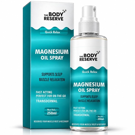 [BRSRAHY2DEPQG2TX] The Body Reserve Magnesium Oil Spray 200ml | Topical Magnesium for Stress Relief, Muscle Relaxation & Deep Sleep | Supports Cramps Recovery, Fitness & Foot Care