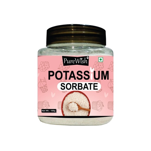 [BRSRGFI5DINRSETF] Potassium Sorbate, Food Grade | Food and Baking Preservative, 100g