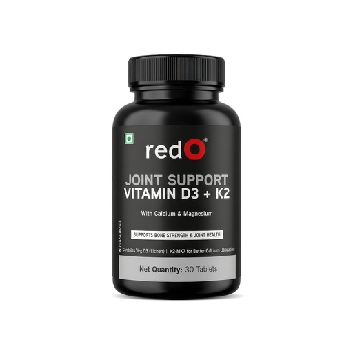 [BRSROZQZCQMQ4YD2] redO Joint Support Calcium 500mg D3 600 IU K2 30 Tablets