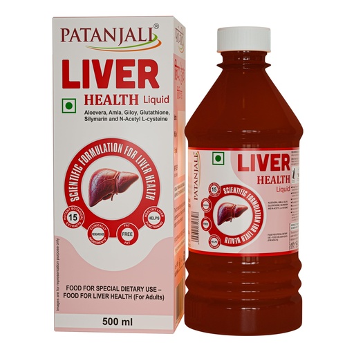 [BRSRYZA6DFYBGHIU] Patanjali Liver Health Liquid | Scientific Liver Wellness Formula with Aloe Vera, Amla, Giloy, Glutathione, Silymarin & N-Acetyl L-Cysteine | Supports Healthy Liver Function, Detoxification & Overall Well-Being (Pack of 3)