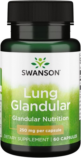 [BRSWKYQ5AYEBQEQ5] Swanson Raw Lung Glandular 250 Milligrams 60 Capsules