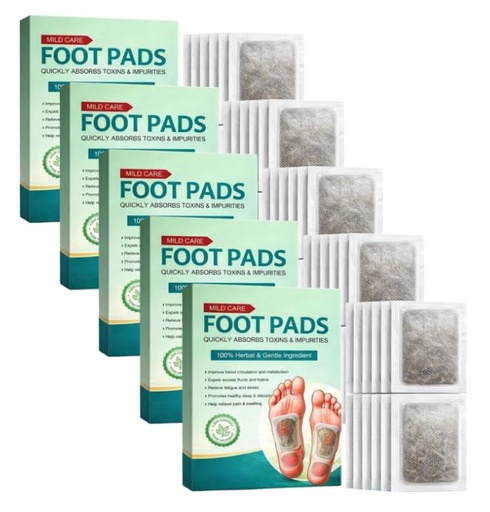 [BRSRGCY6CIOWYE3Z] Detox Foot patches 30 pads, Cleansing Toxin Remover Foot Pads, Pain Relief,Stress Relief Sleep Patch for Detoxification, For Men & Women (Green Foot Pad Pack Of 05)