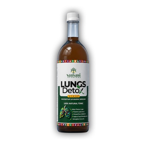 [BRSRA2QLBABB4CY2] Lungs Detox Syrup for Smokers | Ayurvedic Lung Cleanse Supplement | Supports Respiratory Health, Clears Toxins, Enhances Lung Function & Immunity - 500ml