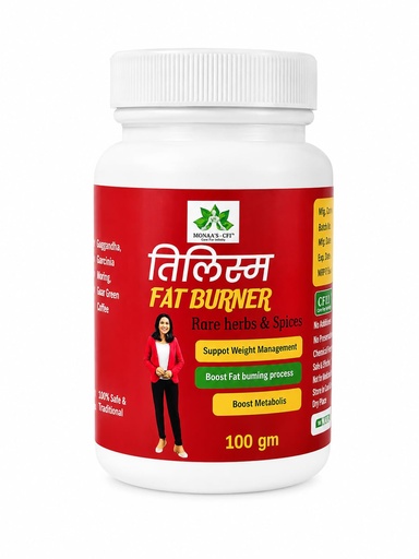 [BRSRGHDQAQGQ2CTX] MONAA'S CFI Tilism Fat Burner Herbal Powder | Ayurvedic Weight Management Formula with Rare Herbs & Spices | Supports Fat Burning, Boosts Metabolism & Healthy Weight Loss | Natural Wellness Supplement