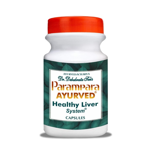 [BRSRACY7BAIBMDTO] Parampara Ayurved Healthy Liver System Capsules | Herbal Liver Support Supplement | Enriched with Kalmegh, Chirata, Gulancha, Kakmachi, Pipul & Haritaki | 150 Capsules