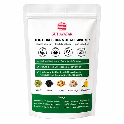 [BRSRY2Q7A4CBQ2DD] GutAvatar Ayurvedic Gut Detox Powder - 100 g | Helps Remove Toxins & Support Gut Cleansing | Supports Healthy Gut Bacteria, Digestion, Bloating Relief & Stomach Wellness | Herbal Digestive Supplement