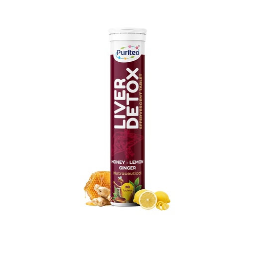 [BRSRGZD5DMCRAEQ6] Liver Detox Effervescent Tablets | Honey - Lemon Ginger Flavour