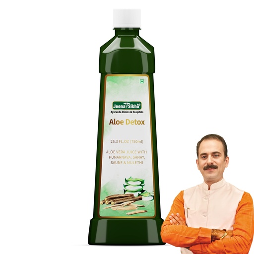 [BRSRAEDRO4HRQGT2] Jeena Sikho Aloe Detox Juice | Naturally Beneficial For Liver And Body Detox | Natural Ingredients Aloe Vera, Punarnava, Sanay, Saunf, And Mulethi | Suitable For Skin And Hair Health, 750 ml, Pack of 1