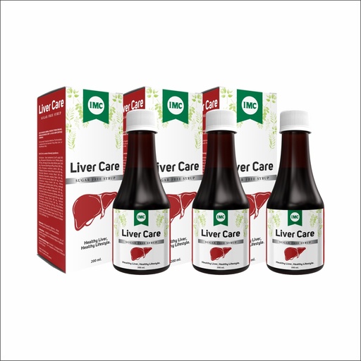 [BRSRYGQEAAHWKYL6] IMC Liver Care Sugar Free Syrup | Shields from Toxins, Boost Appetite & Liver Health (Pack of 3, 600 ml)