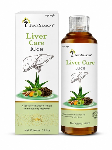 [BRSRAHY2CR5WEFD5] Four Seasons Pure Ayurvedic Liver Detox & Care Juice – Natural Fatty Liver Support Tonic with Bhumi Amla, Kalmegh & Punarnava – 100% Herbal & Sugar-Free 1L (Pack of 1)