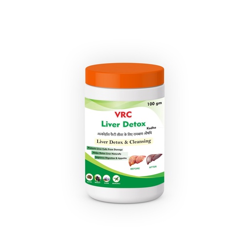 [BRSRGFILO4JWK23U] Liver Detox Kadha 100g | Powder For Detox & Cleansing Fatty Liver | Improves Digestion and Appetite | Ayurvedic Supplement with Kutki, Makoy, Kasni, Bringraj and 9 Extra Herbs