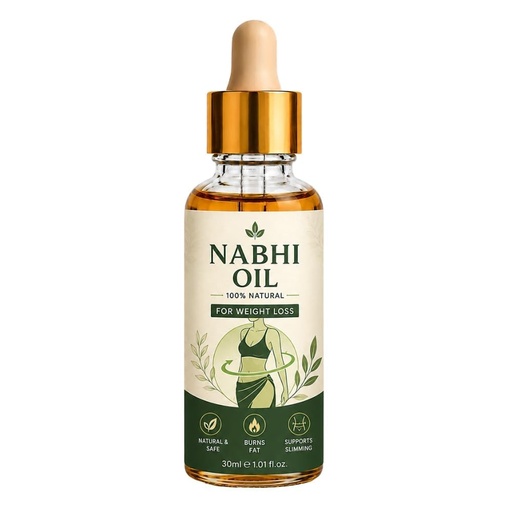 [BRSRYFD7OF5BY3TG] Nabhi oil for weight loss | Ayurvedic Belly Button Oil for Fat Burn, Waist Slimming, Metabolism Booster & Body Detox | Navel Oil for Overnight Treatment | 30ml (FOR WEIGHT LOSS)