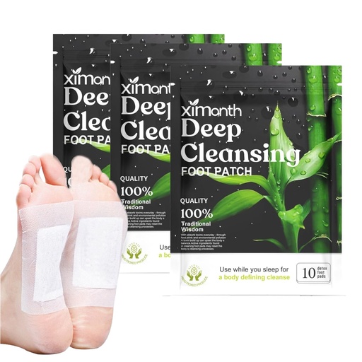 [BRSRACAKB57AAETV] 30 Pcs Detox Foot Patches, Feet Detox Patch, Detoxing Foot Patch for All Genders Elimination Foot Pads Body Detox Relaxation Authentic Deep Purifying Foot Pads