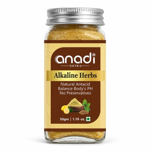 [BRSRECYYPMPGAH3D] Anadi Sutra Alkaline Herbs 50g | Herbal Blend to Make Fresh Alkaline Water | Supports Natural pH Balance, Metabolism & Digestive Wellness | Daily Herbal Detox Drink Mix | No Preservatives