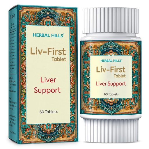 [BRSWKZT7BUPAODDK] Herbal Hills LIV First Liver Support 60 Tablets (Pack of 1)