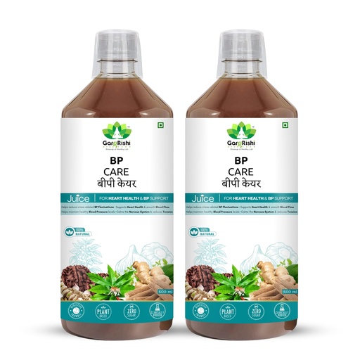[BRSRYYYKCQIWADLF] GargRishi Ayurveda BP Care Juice for Heart Health & BP Support, Natural, Zero Sugar, Plant Base (2)