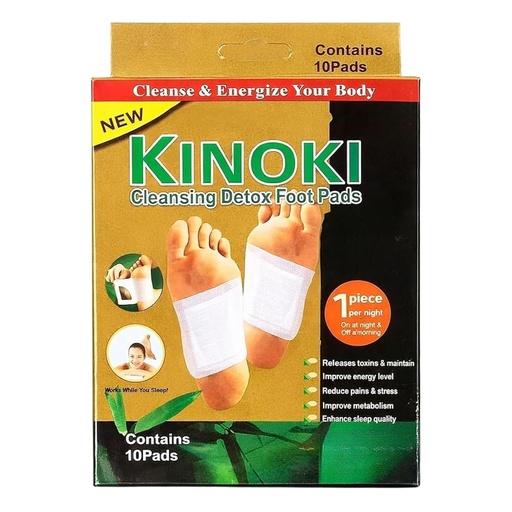[BRSRGBADPIDWYFLD] Kinoki Detox Foot Patch | Overnight Foot Care Pads for Relaxation And Tired Feet | Easy-to-Use Herbal Wellness Foot Patches for Men And Women (40 Pcs - Pack Of 4)