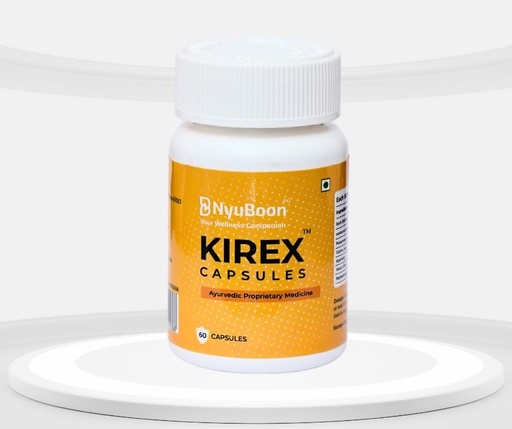 [BRSRACQPCV6BQF3X] KIREX - Ayurvedic Kidney Support Supplement | Enhances Detox & Hydration | Supports Urinary Health & Natural Filtration | 60 Capsules