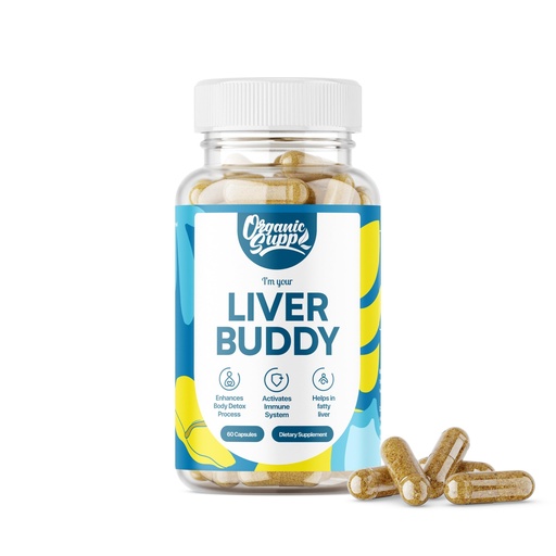 [BRSRACQZA56AAAAV] Organic Supp Liver Buddy – Powerful Liver Detox & Support | Helps Cleanse, Strengthen & Improve Liver Function | 16 Pure Ayurvedic Herbs Formula | 60 Capsules (Pack of 1)