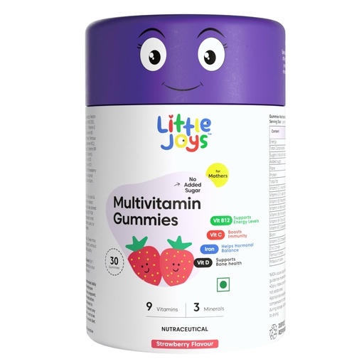 [BRSRAEL7AAJR6G35] Little Joys Multivitamin For Women | 30 Day Pack | With Vitamin C, E, A, B12 D3 & B6 | Biotin, Iron, Zinc & Potassium | Boosts Immunity, Supports Bone Health & Maintains Energy Levels