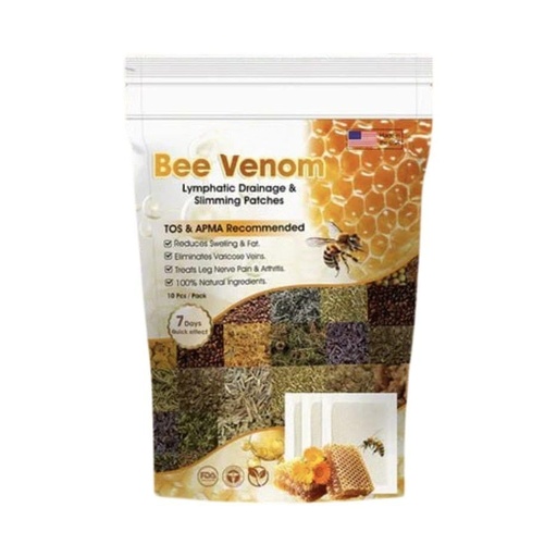 [BRSRE2YPO55WGHIZ] New Bee Venom Patches Stress Relief Detox Patch Solution (10 Patches)