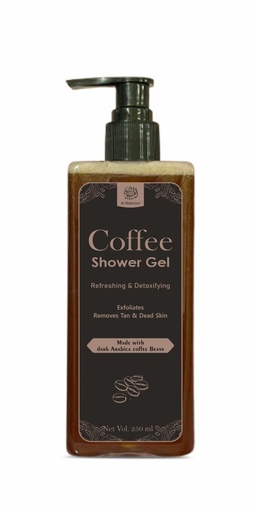 [BRSREEA3BEIWAH3V] Coffee Shower Gel / 250ml | Made with Dark Arabica Coffee Beans | Refreshing & Detoxifying Body Wash | Gently Exfoliates, Removes Tan & Revives Skin | Sulfate & Paraben Free | Pack of 1