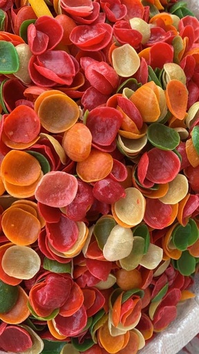 [BRSROBIQOV6GGDLP] NATURE CONNECT Ready-to-Fry Rainbow Bliss: Curvy Fryums for Instant Snacking 250g