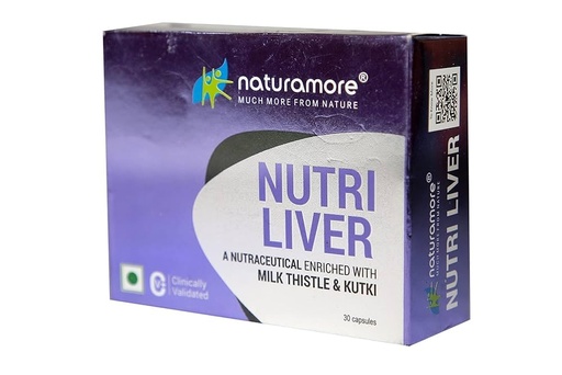 [BRSRGZI7CANBA2DV] Netsurf Nutri Liver Nutraceutical Capsules, Enriched with Milk Thistle & Kutki, 60 Capsules