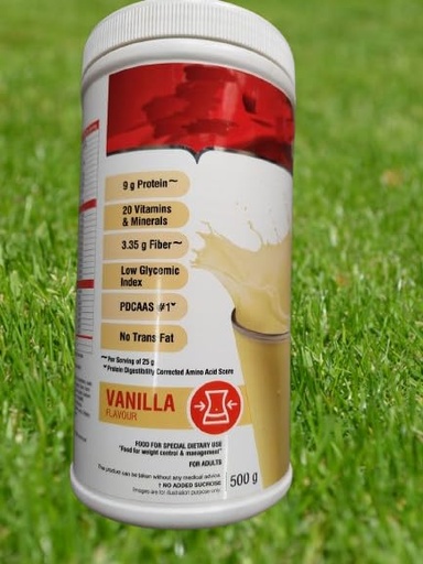[BRSRGAIYPIAQ43L4] Veslim Vanila shake Meal Replacement Shake Powder, Vanilla Flavour, 9g Protein, 20 Vitamins & Minerals, Low Glycemic Index, 500g
