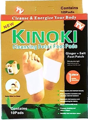 [BRSRO2YDBMDRUCL6] Cleansing Toxins Remover Detox Foot Patches Adhesive Pads Kit Organic Natural ingredients pack of 1 box