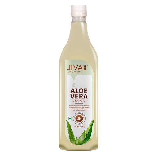 [BRSW2EIZBUGRUFDG] Jiva Aloe Vera Juice 1 Litre | Cold Pressed Juice Boosts Immunity, Improves Digestion, Detoxifies The Body | Promotes Healthy Skin & Hair | No Artificial Flavour & Suger (Pack of 1)