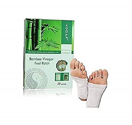 [BRSW2FAFDJ4BGDLA] ACi Detox Foot Patches (Pack of 5) - 10 Patches per Box - Natural Bamboo Vinegar Detox Foot Pads for Unisex Adults