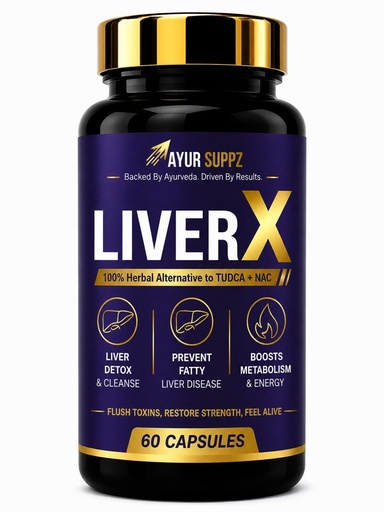 [BRSRGZQ2CEBB62T5] LivrX Ayurvedic Liver Detox & Cleanse, 60 Capsules