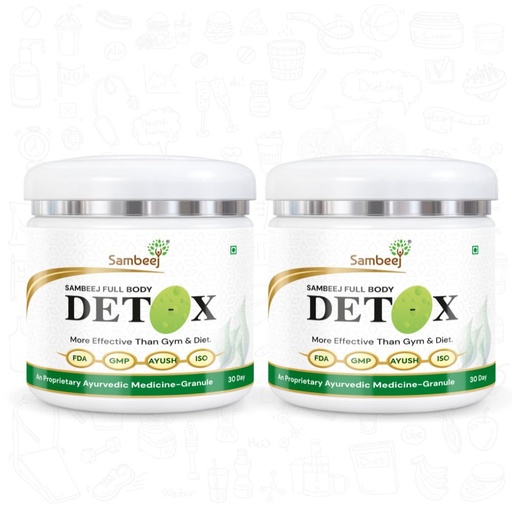 [BRSRYYIPCN7Q2HLU] Full Body Detox & Natural Digestive Enzymes l Ayurvedic Panchakarma Daily Detox at Home (Pack of 2)