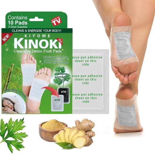 [BRSRGZYZBACR6FLO] Kliffoo Detox Foot Patches for Cleansing Toxin Remover, Pack Of 30 Pads Deep Cleansing Blood Circulation Foot Pad for Men & Women - Pain Relief, Stress Relief Sleep Patch with Wormwood (30 Pads)