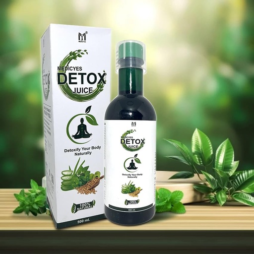 [BRSREYIHA4BWECDH] Detox, 500 ml, Natural Herbal Supplement with Aloe Vera, Tulsi, Wheatgrass