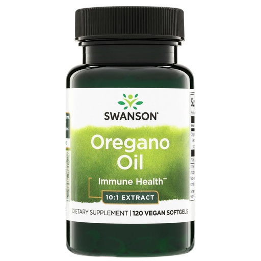[BRSWIYQLCMNRYEY3] Swanson Oregano Oil 10:1 Extract Digestive and Respiratory Health Supplement for Adults Seeking Natural GI and Urinary Tract Support - 150 mg (120 Softgels)