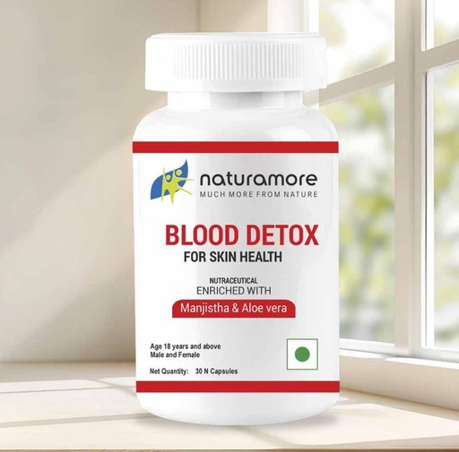 [BRSREC37O4BGY3A3] Blood Detox | Herbal Cleansing Supplement | Purifies Blood, Improves Skin Clarity & Immunity | Natural Detox Formula for Healthy, Glowing Body